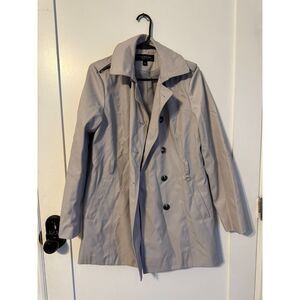 Marc New York Women's Soft Shell Trench Coat W/ Mesh, Hood, Size M, NO FLAWS